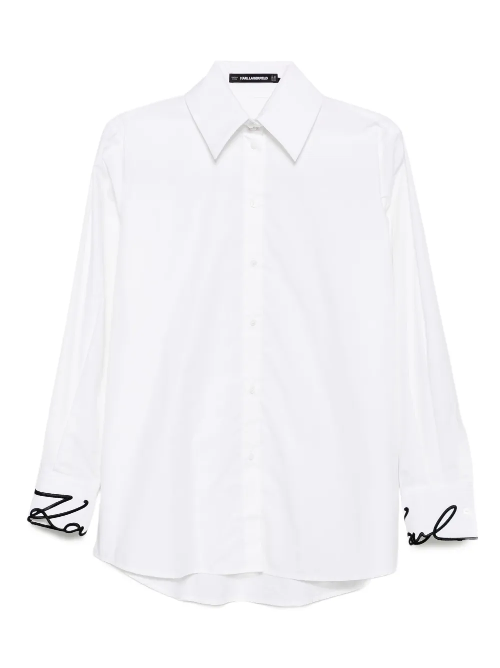 Поплиновая рубашка с фирменными манжетами KARL LAGERFELD, белый
Поплиновая рубашка с фирменными манжетами KARL LAGERFELD, белый