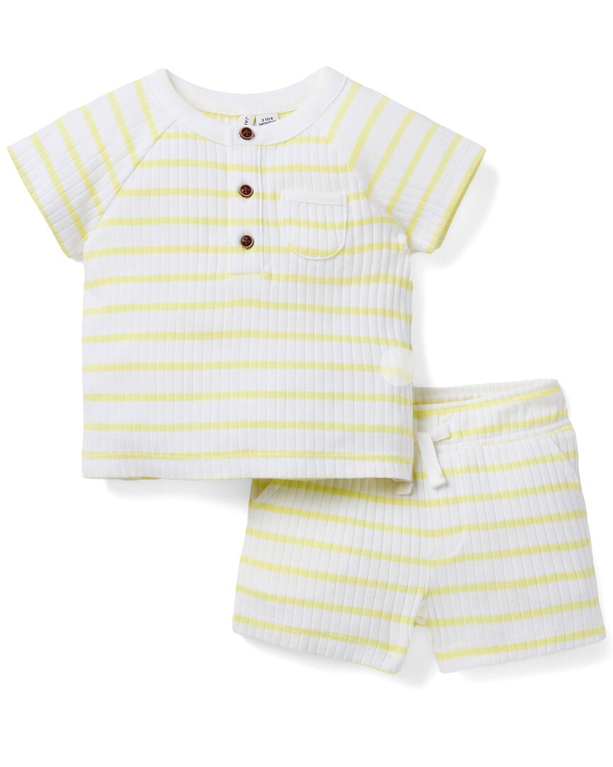 Комплект из полосатой ткани в рубчик для малышей Janie and Jack, цвет multi
Комплект из полосатой ткани в рубчик для малышей Janie and Jack, цвет multi