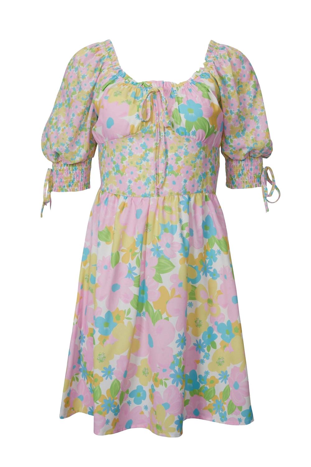 Мини-платье из сатина с корсетным эффектом и пастельным цветочным принтом L Michele, мультиколор
Мини-платье из сатина с корсетным эффектом и пастельным цветочным принтом L Michele, мультиколор