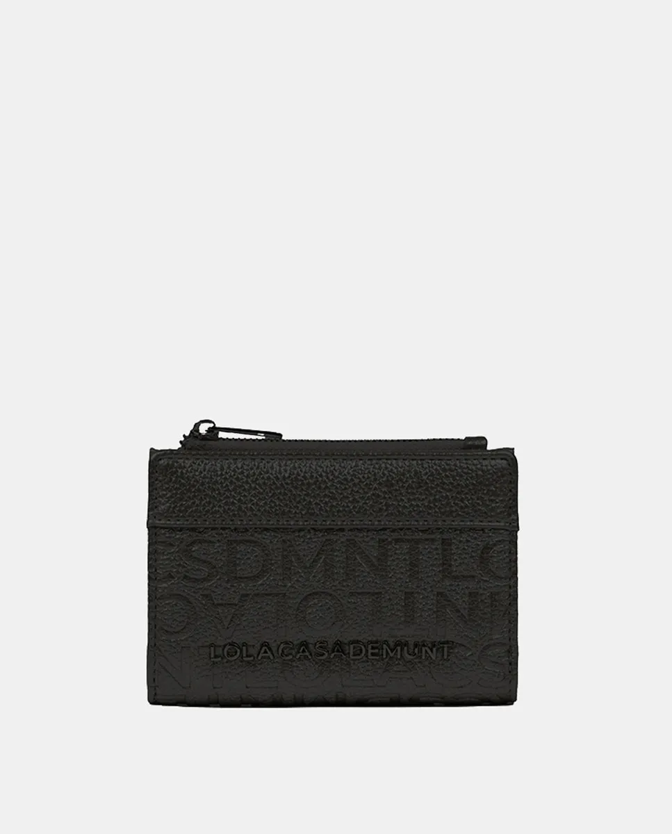 Кошелек из искусственной кожи с монограммой Lola Casademunt, черный
Кошелек из искусственной кожи с монограммой Lola Casademunt, черный