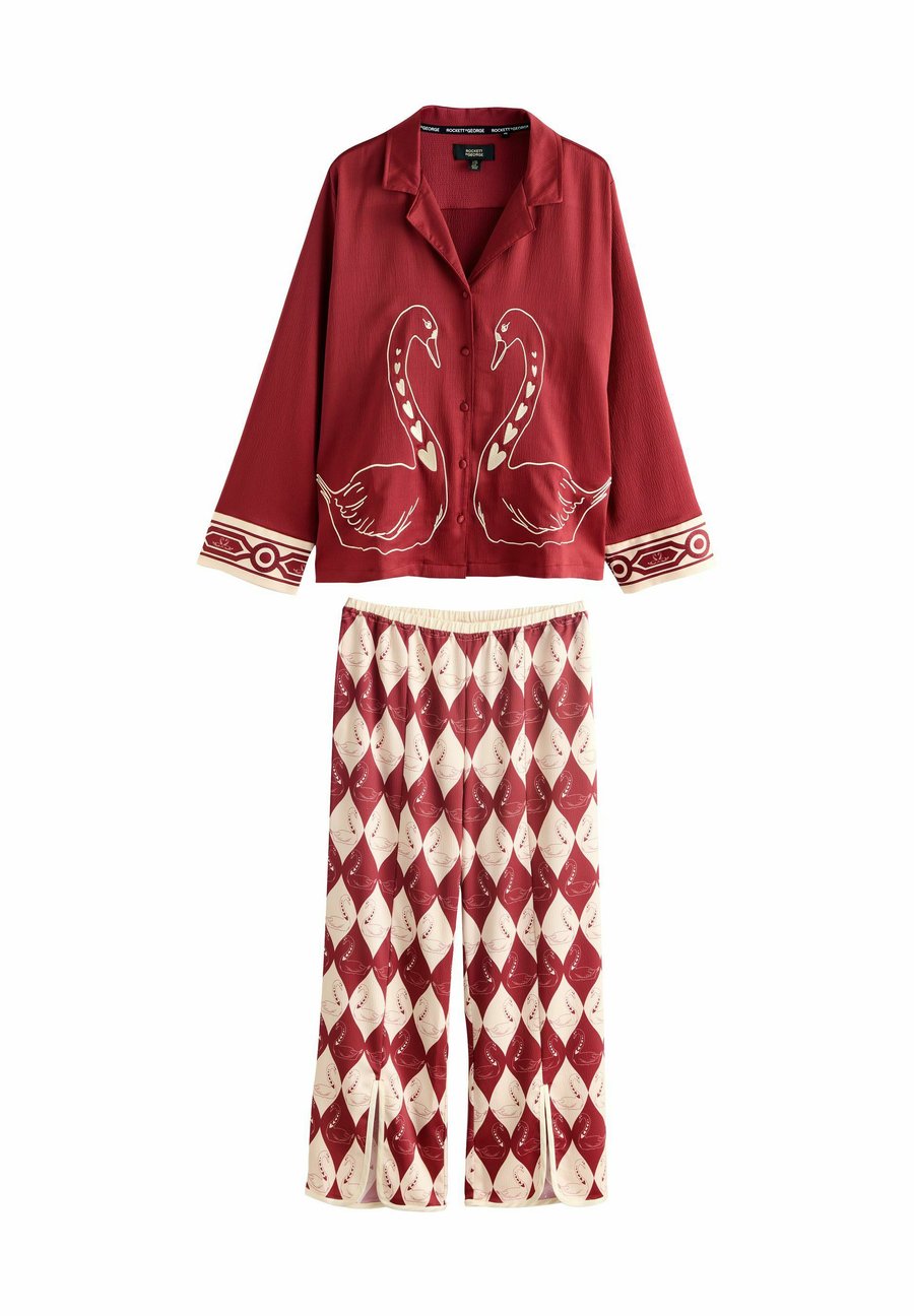 Пижамный комплект Rockett St George TEXTURED BUTTON THROUGH SET, Red Argyle Swan/Red
Пижамный комплект Rockett St George TEXTURED BUTTON THROUGH SET, Red Argyle Swan/Red