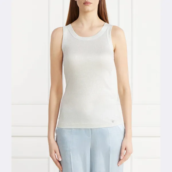 Топ стандартного кроя Marc Cain, серебряный
Топ стандартного кроя Marc Cain, серебряный