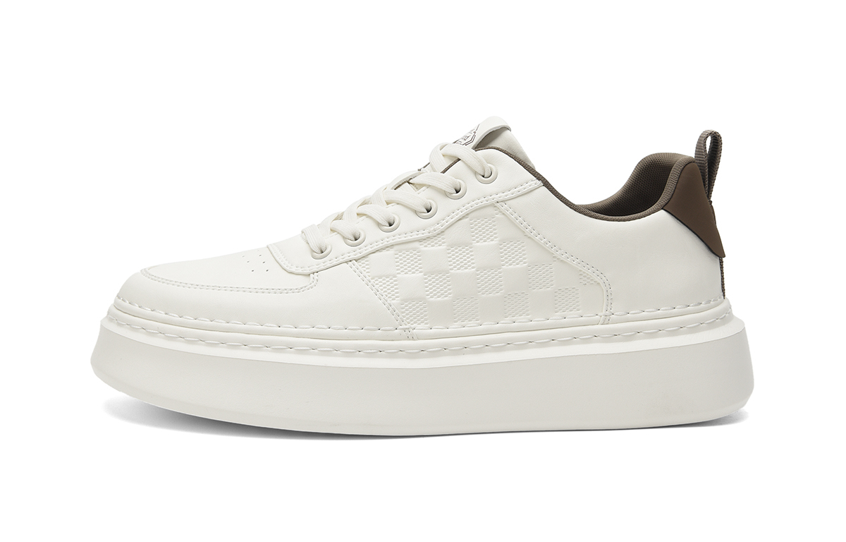 Кеды мужские, обувь для скейтбординга низкая Hla, белый/коричневый
Кеды мужские, обувь для скейтбординга низкая Hla, белый/коричневый