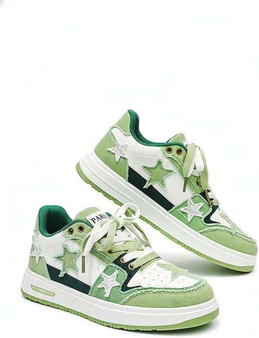 Мужские кроссовки Y2K в стиле ретро с комбинированными материалами, для повседневной уличной моды с необработанными краями и потертым аппликацией в виде звезды Ctkvbmeoi, зеленый
Мужские кроссовки Y2K в стиле ретро с комбинированными материалами, для повседневной уличной моды с необработанными краями и потертым аппликацией в виде звезды Ctkvbmeoi, зеленый