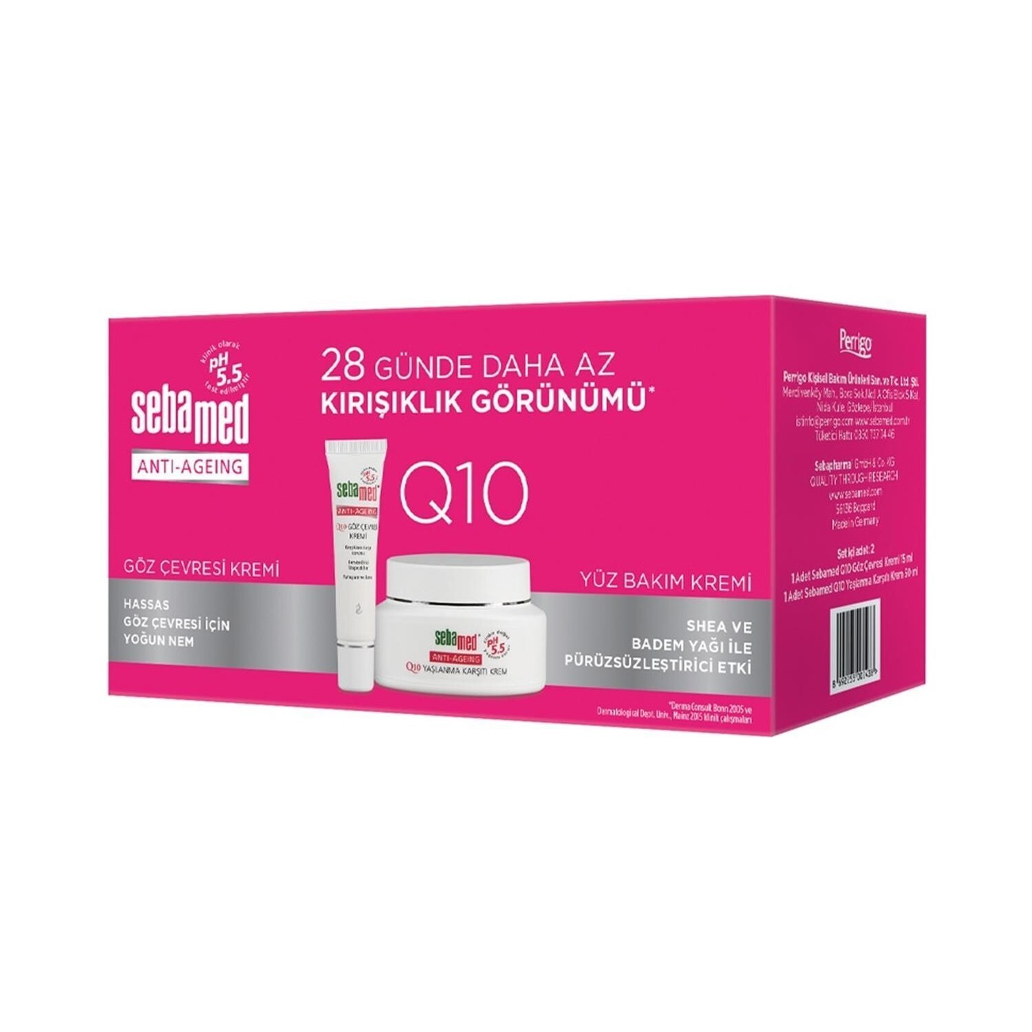 Крем Sebamed Q10 для контура глаз, 15 мл + Крем Sebamed для ухода за лицом, 50 мл
Крем Sebamed Q10 для контура глаз, 15 мл + Крем Sebamed для ухода за лицом, 50 мл