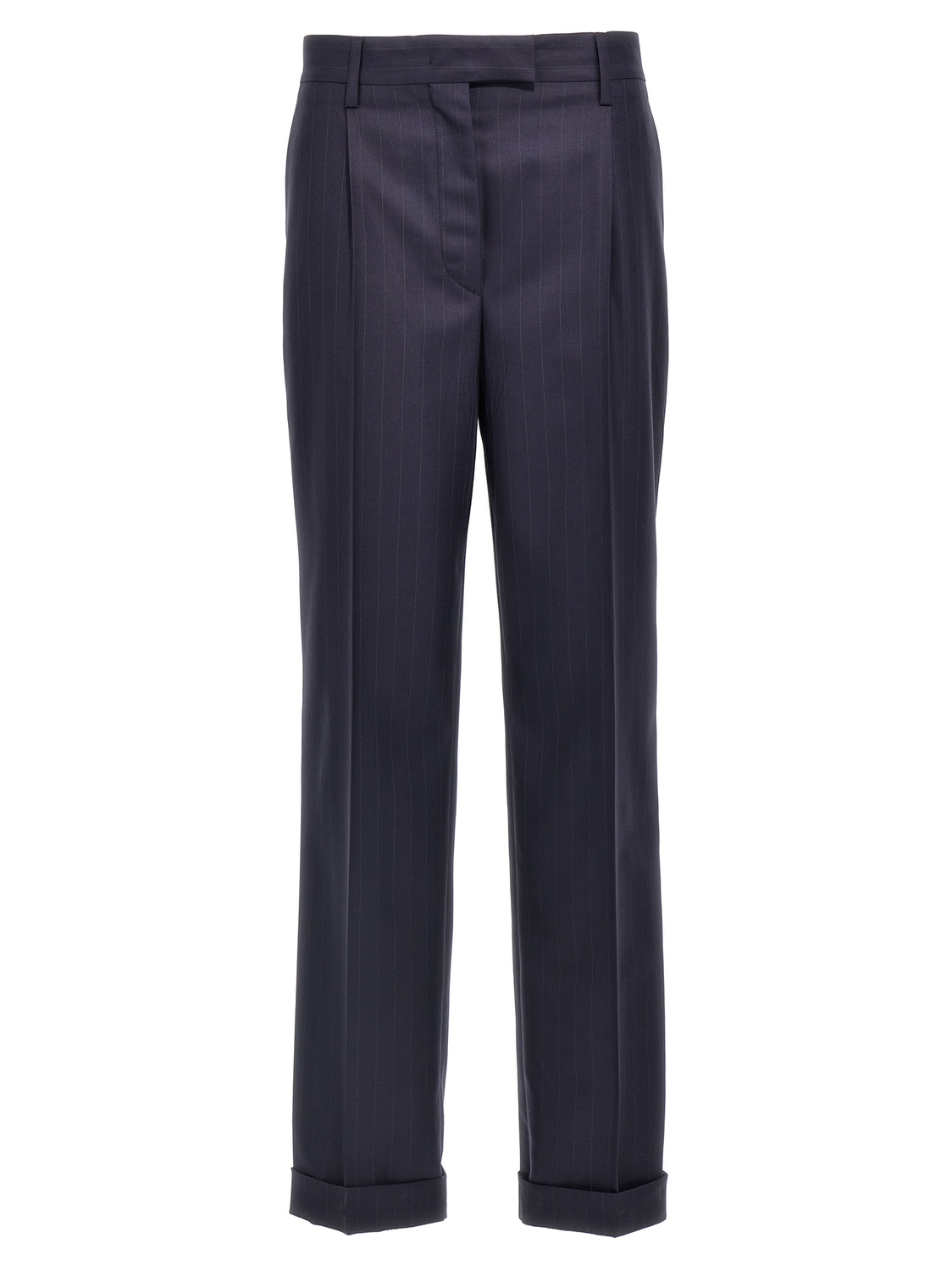 Брюки в тонкую полоску Prada, синий
Брюки в тонкую полоску Prada, синий