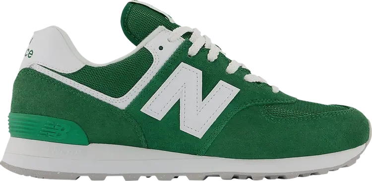 Кроссовки New Balance 574, белый/зеленый 
Кроссовки New Balance 574, белый/зеленый