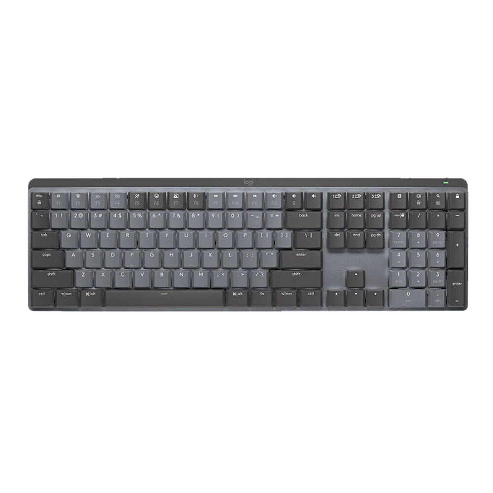 Клавиатура Logitech MX Mechanical, беспроводная, механическая, английская раскладка, Blue Switch, чёрный/серый
Клавиатура Logitech MX Mechanical, беспроводная, механическая, английская раскладка, Blue Switch, чёрный/серый