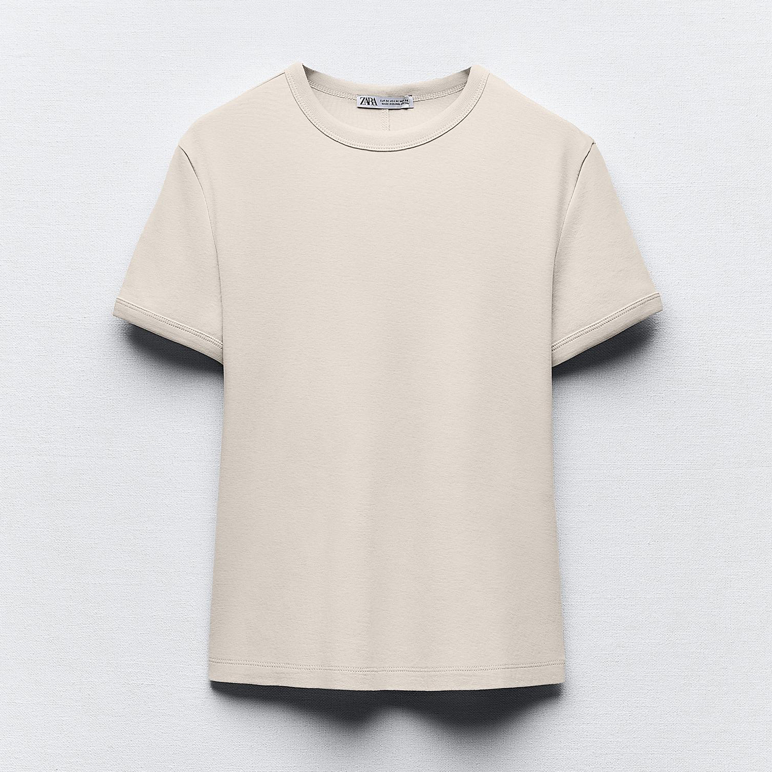 Футболка Zara With Back Seam, серо-бежевый
Футболка Zara With Back Seam, серо-бежевый