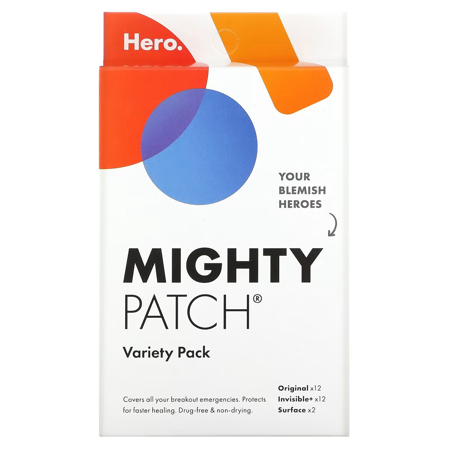 Hero Cosmetics, Mighty Patch, патчи разных видов, 26 шт.
Hero Cosmetics, Mighty Patch, патчи разных видов, 26 шт.
