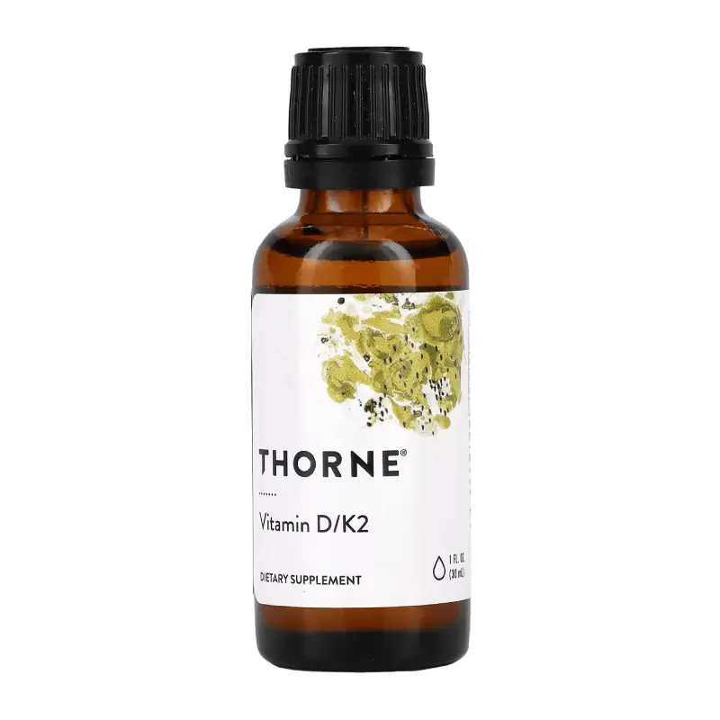 Витамины D и K2 Thorne Research 25 мкг 1000 МЕ, 30 мл
Витамины D и K2 Thorne Research 25 мкг 1000 МЕ, 30 мл