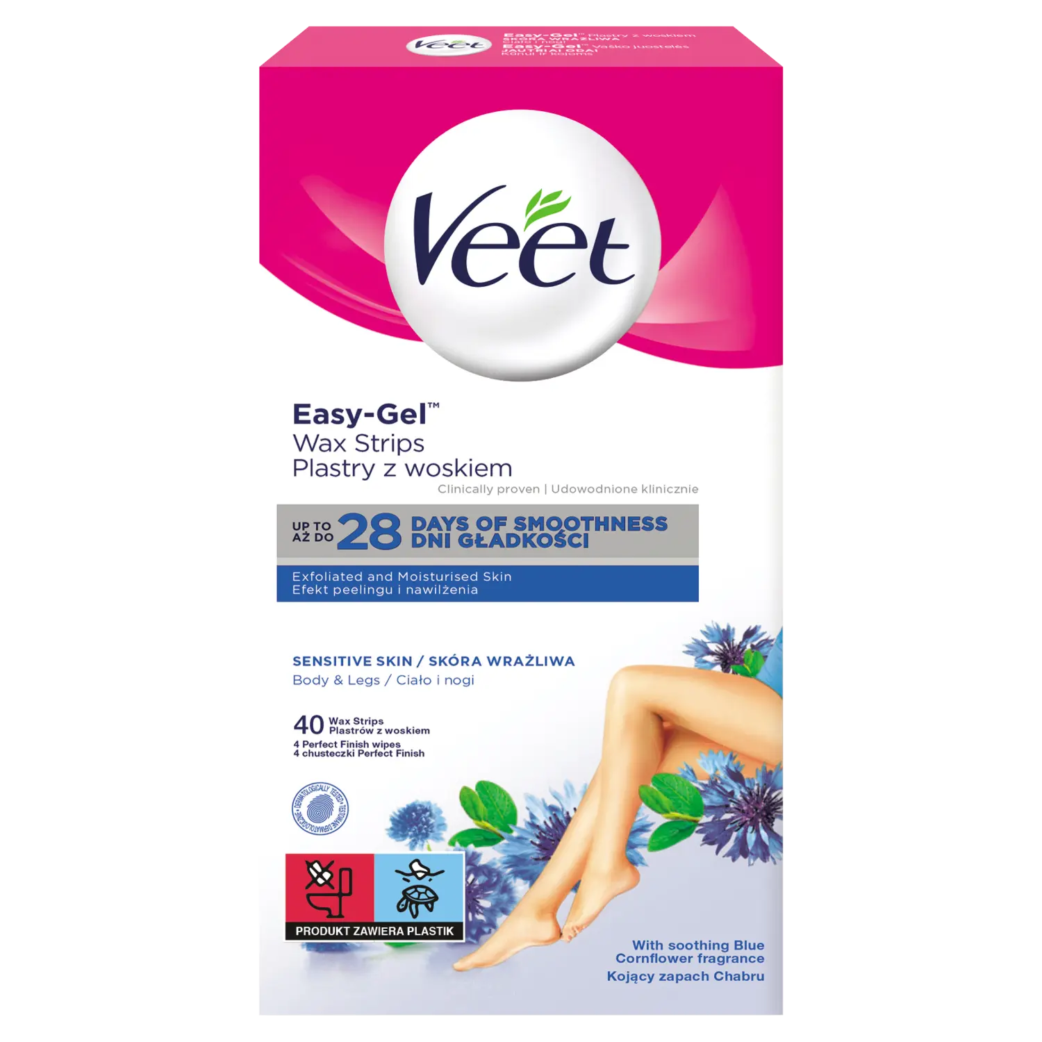 Veet восковые полоски для депиляции тела, 40 шт + салфетки для чувствительной кожи, 2 шт/1 упаковка.
Veet восковые полоски для депиляции тела, 40 шт + салфетки для чувствительной кожи, 2 шт/1 упаковка.