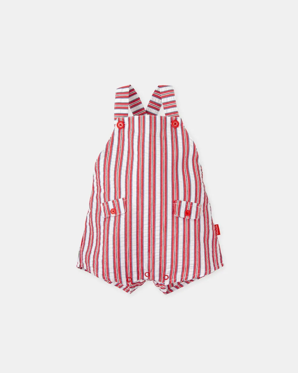 Короткий детский комбинезон в красную полоску Tutto Piccolo, красный/белый
Короткий детский комбинезон в красную полоску Tutto Piccolo, красный/белый