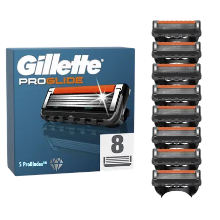 Сменные головки ProGlide с 5 лезвиями, 8 шт. в упаковке Gillette
Сменные головки ProGlide с 5 лезвиями, 8 шт. в упаковке Gillette