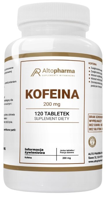 БАД, AltoPharma, Кофеин 200мг, 120 таб Inna Marka
БАД, AltoPharma, Кофеин 200мг, 120 таб Inna Marka