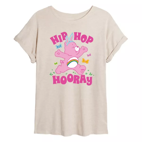Детская оверсайз футболка Care Bears Hip Hop Hooray Licensed Character, бежевый 
Детская оверсайз футболка Care Bears Hip Hop Hooray Licensed Character, бежевый