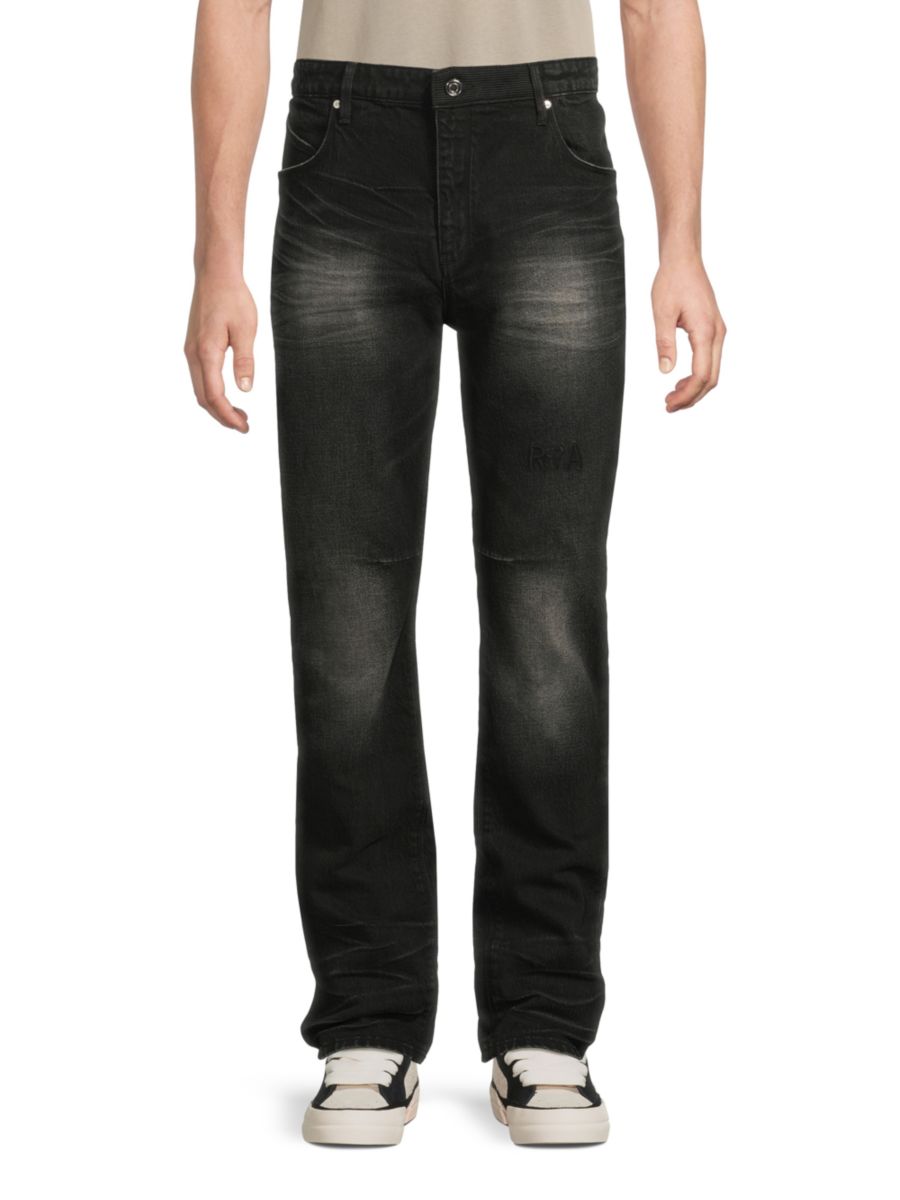 Джинсы с вышитым логотипом и ворсом RTA, цвет Vintage Black
Джинсы с вышитым логотипом и ворсом RTA, цвет Vintage Black