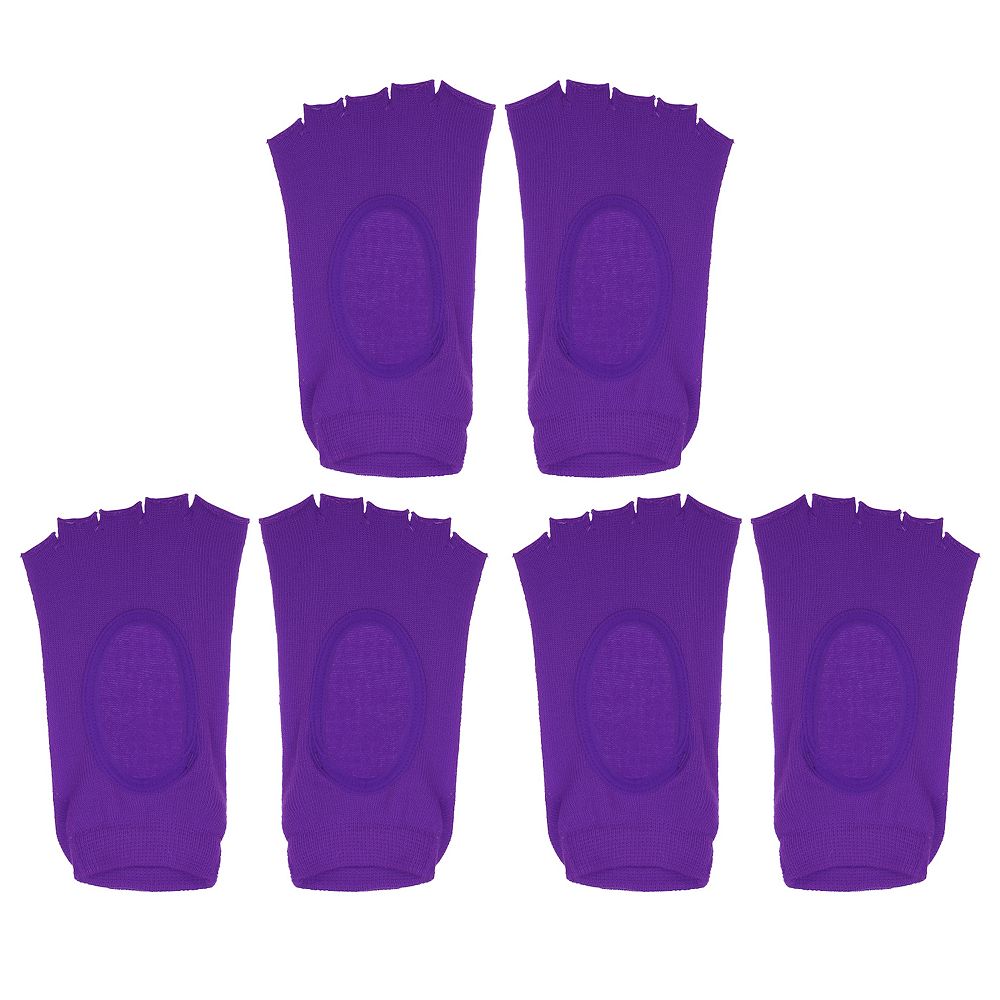 3 пары носков для йоги, носки с пятью пальцами, балетные носки для пилатеса Barre для женщин, розово-красные Unique Bargains, фиолетовый 
3 пары носков для йоги, носки с пятью пальцами, балетные носки для пилатеса Barre для женщин, розово-красные Unique Bargains, фиолетовый