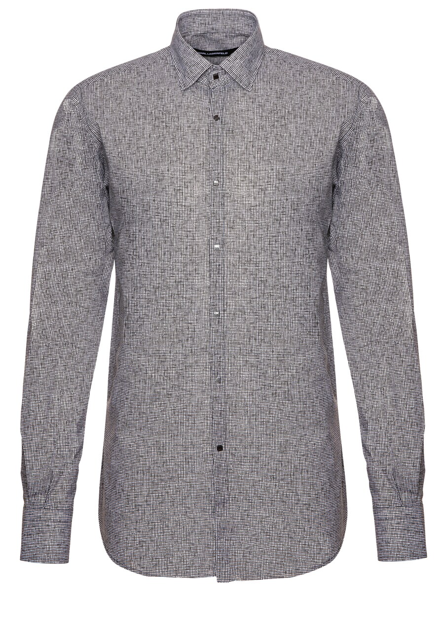 Приталенная рубашка на пуговицах Karl Lagerfeld, антрацит
Приталенная рубашка на пуговицах Karl Lagerfeld, антрацит