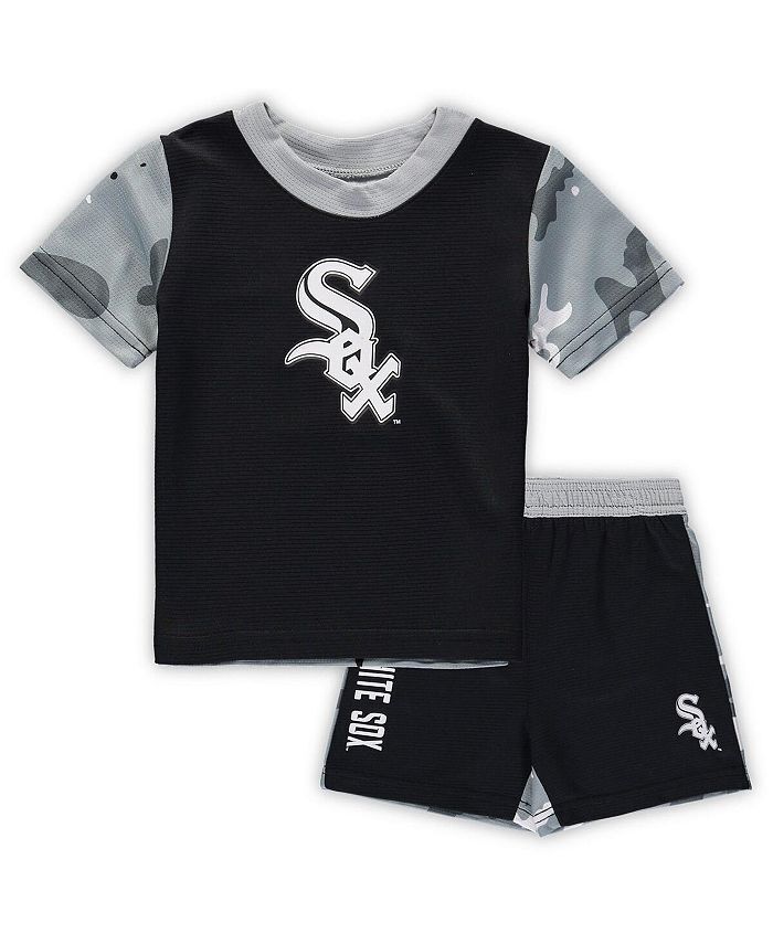 Черный комплект из футболки и шорт Pinch Hitter для новорожденных, Chicago White Sox Outerstuff, черный
Черный комплект из футболки и шорт Pinch Hitter для новорожденных, Chicago White Sox Outerstuff, черный