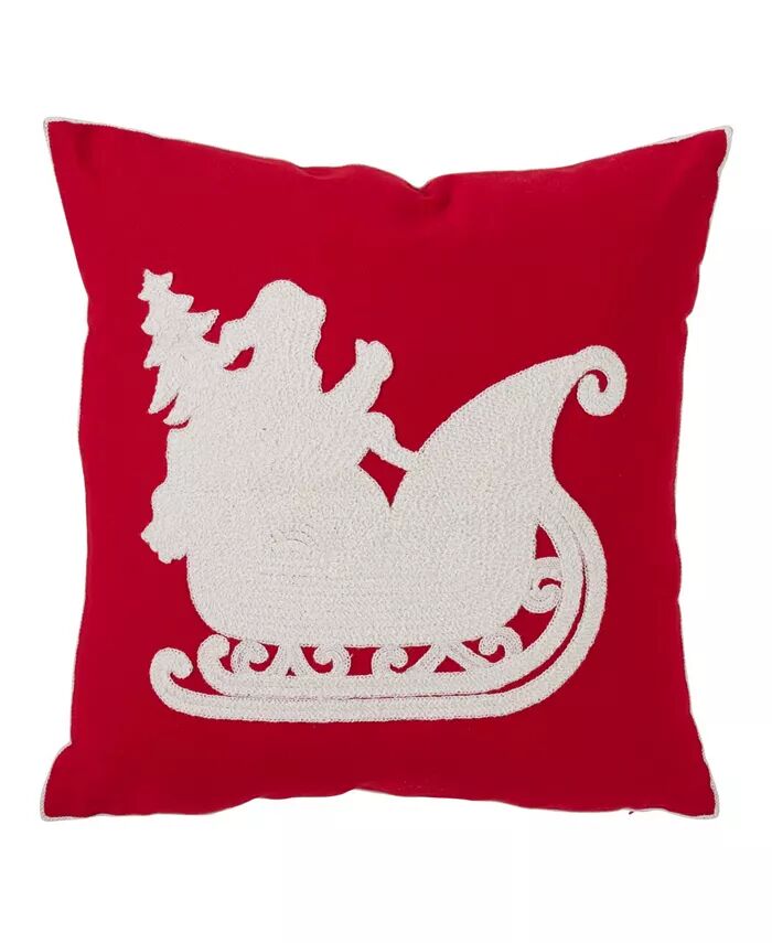 Рождественская декоративная подушка Santas Sleigh, 18 x 18 дюймов Saro Lifestyle, красный
Рождественская декоративная подушка Santas Sleigh, 18 x 18 дюймов Saro Lifestyle, красный