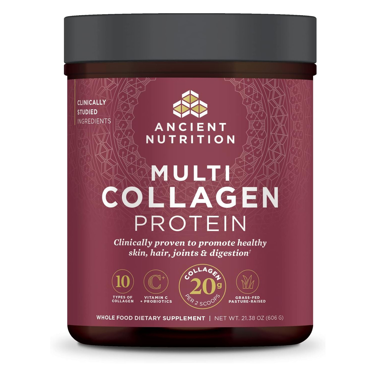 Биологически активная добавка Ancient Nutrition Multi Protein 10 Types Vitamin C + Probiotics Unflavored, 606 г
Биологически активная добавка Ancient Nutrition Multi Protein 10 Types Vitamin C + Probiotics Unflavored, 606 г