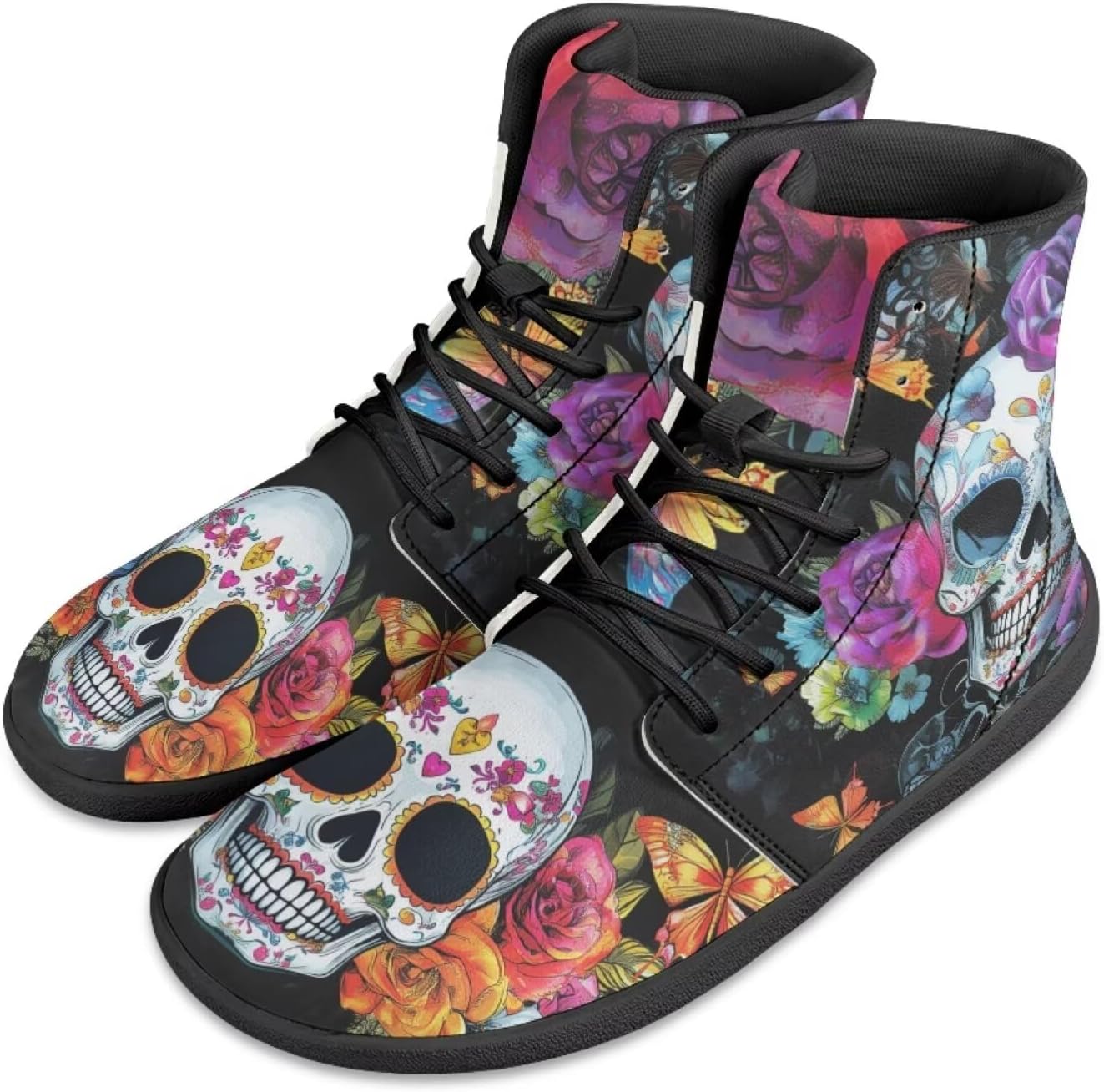 Мужские кроссовки с высокой посадкой и широким носком Barefoot с черепами и цветочным принтом, шнуровка, противоскользящие, для тренировок и бега Xixirimido, Ref!
Мужские кроссовки с высокой посадкой и широким носком Barefoot с черепами и цветочным принтом, шнуровка, противоскользящие, для тренировок и бега Xixirimido, Ref!