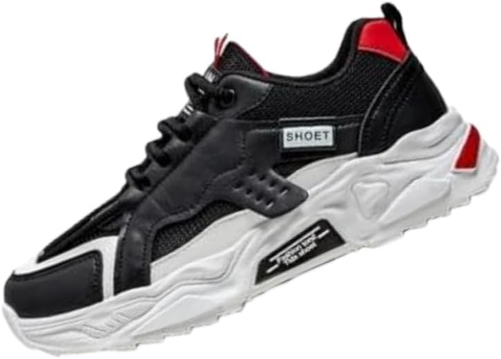 Мужские спортивные кроссовки с толстой подошвой и дышащей сеткой - противоскользящие и стойкие к износу, подходят для бега, тренировок и повседневной носки Fmshi, черный
Мужские спортивные кроссовки с толстой подошвой и дышащей сеткой - противоскользящие и стойкие к износу, подходят для бега, тренировок и повседневной носки Fmshi, черный