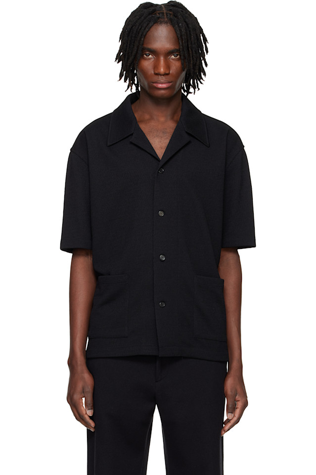 Фактурная трикотажная рубашка Solid Homme, черный
Фактурная трикотажная рубашка Solid Homme, черный