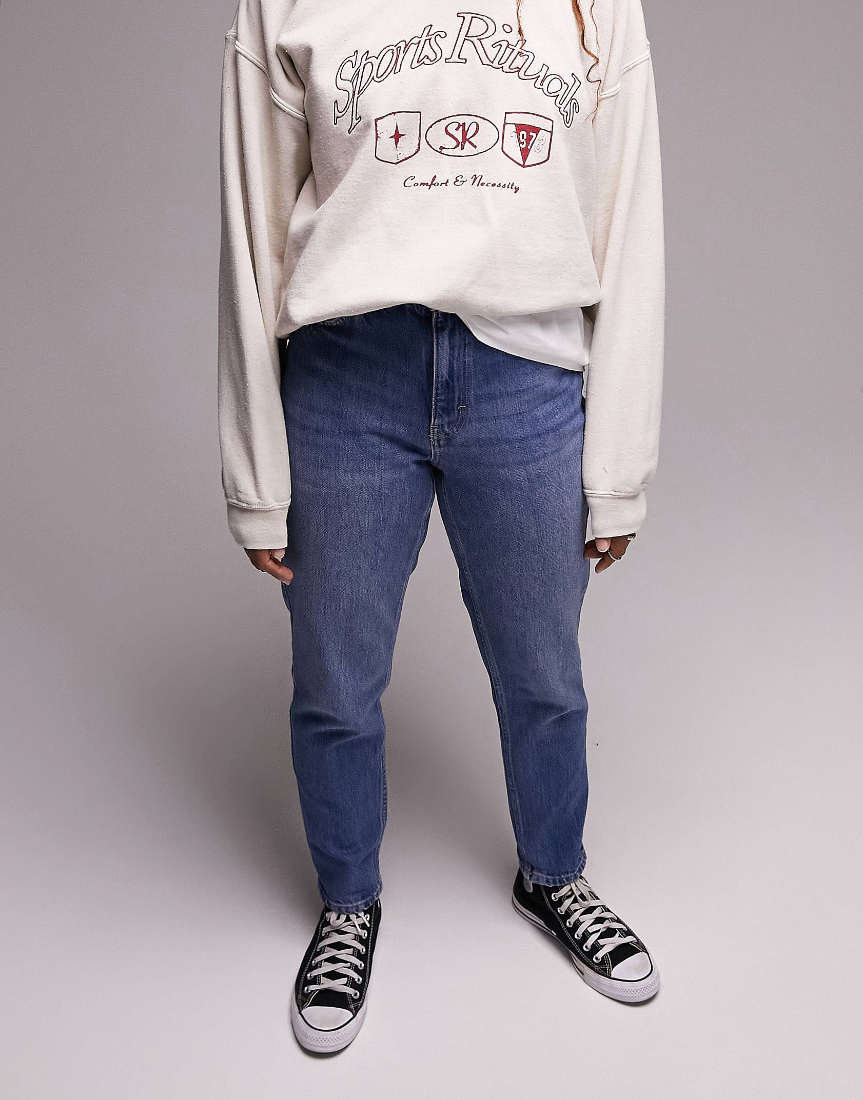 Темно-синие джинсы Mom Topshop Hourglass
Темно-синие джинсы Mom Topshop Hourglass