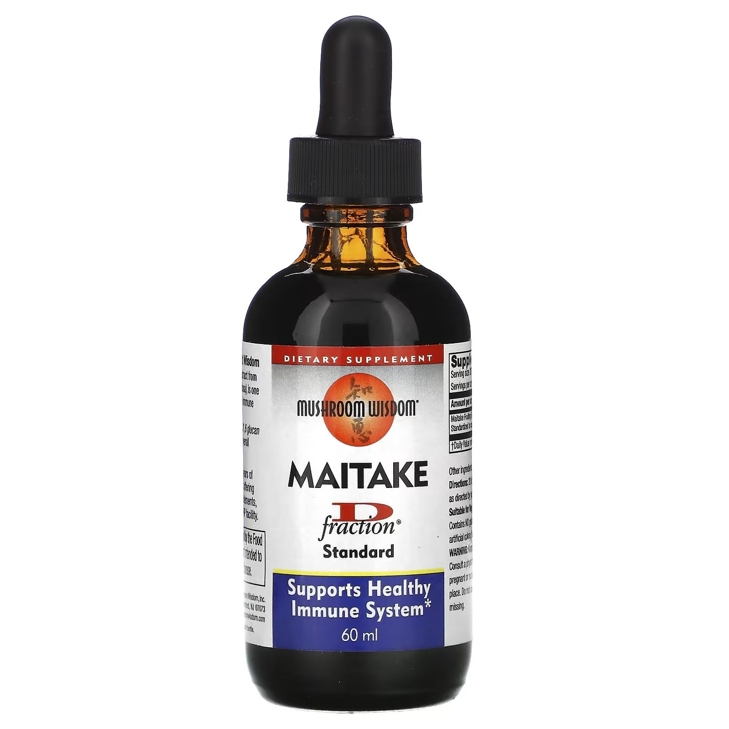 Mushroom Wisdom D Fraction гриб-баран стандарт, 60 мл 
Mushroom Wisdom D Fraction гриб-баран стандарт, 60 мл