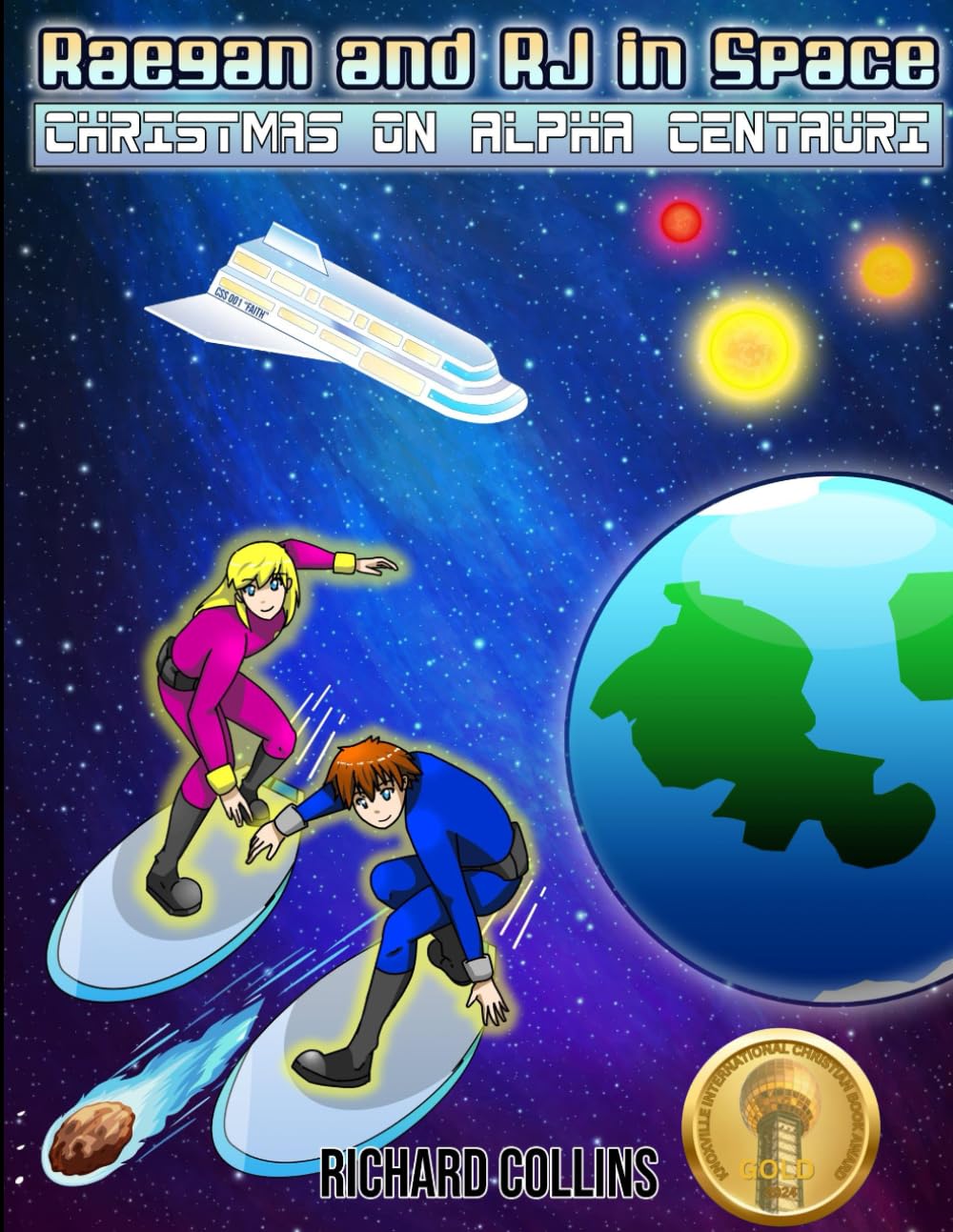 Raegan and RJ in Space: Christmas on Alpha Centauri (Independently published)
Raegan and RJ in Space: Christmas on Alpha Centauri (Independently published)