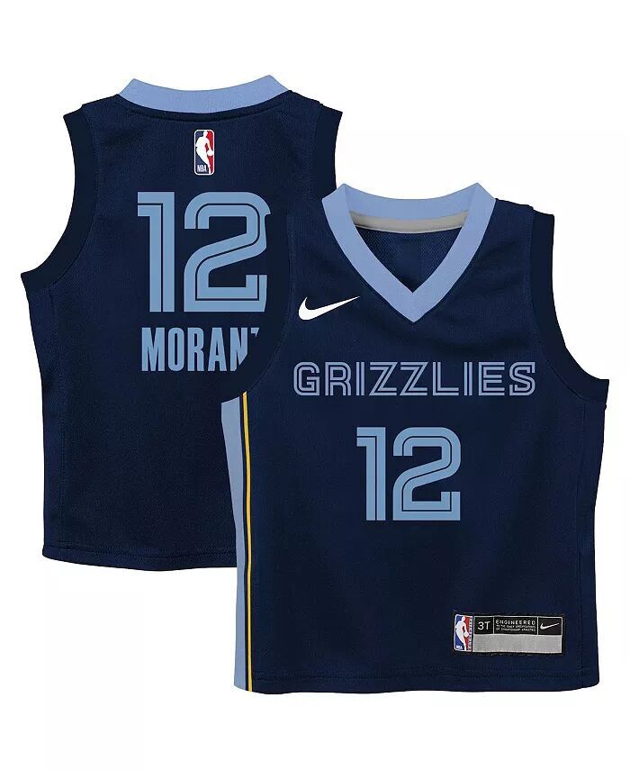 Джерси Ja Morant Navy Memphis Grizzlies Swingman для мальчиков дошкольного возраста — Icon Edition Nike, синий
Джерси Ja Morant Navy Memphis Grizzlies Swingman для мальчиков дошкольного возраста — Icon Edition Nike, синий
