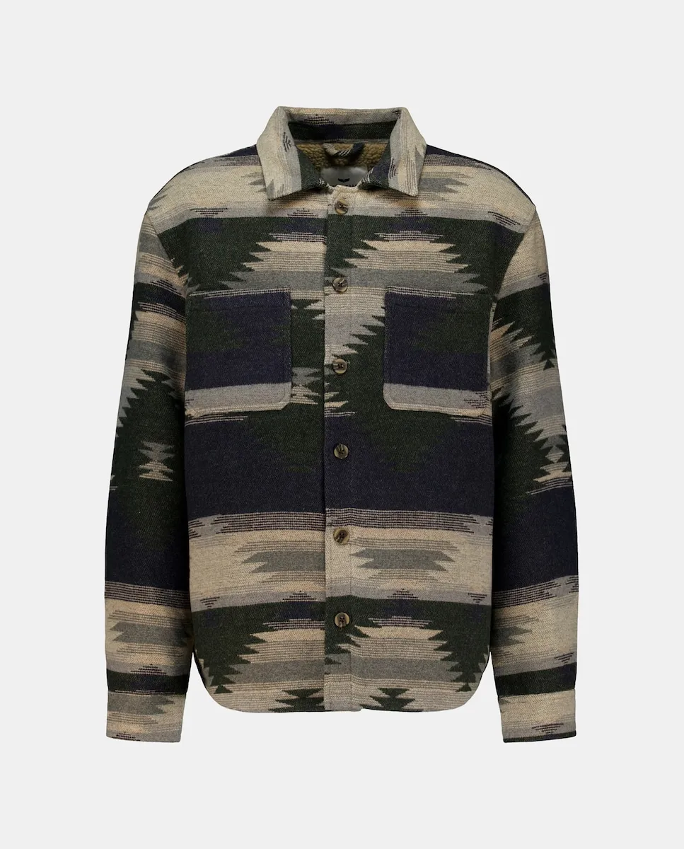 Мужская рубашка-оверсайз с принтом и подкладкой из овечьей шерсти Green Coast, черный
Мужская рубашка-оверсайз с принтом и подкладкой из овечьей шерсти Green Coast, черный