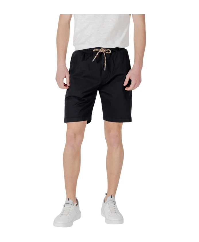 Шорты из смесовой хлопковой ткани со шнурком Gianni Lupo, черный
Шорты из смесовой хлопковой ткани со шнурком Gianni Lupo, черный