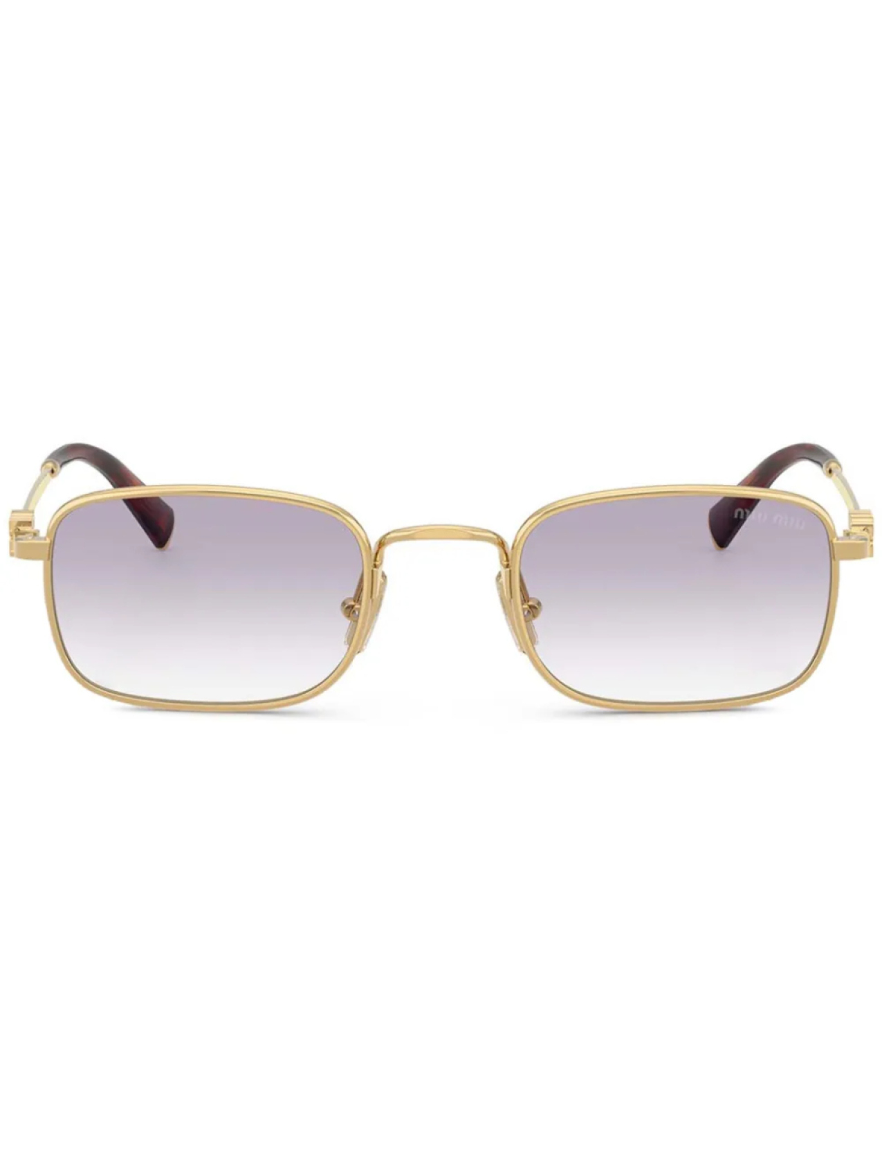 Miu Miu Eyewear солнцезащитные очки в прямоугольной оправе, золотой
Miu Miu Eyewear солнцезащитные очки в прямоугольной оправе, золотой