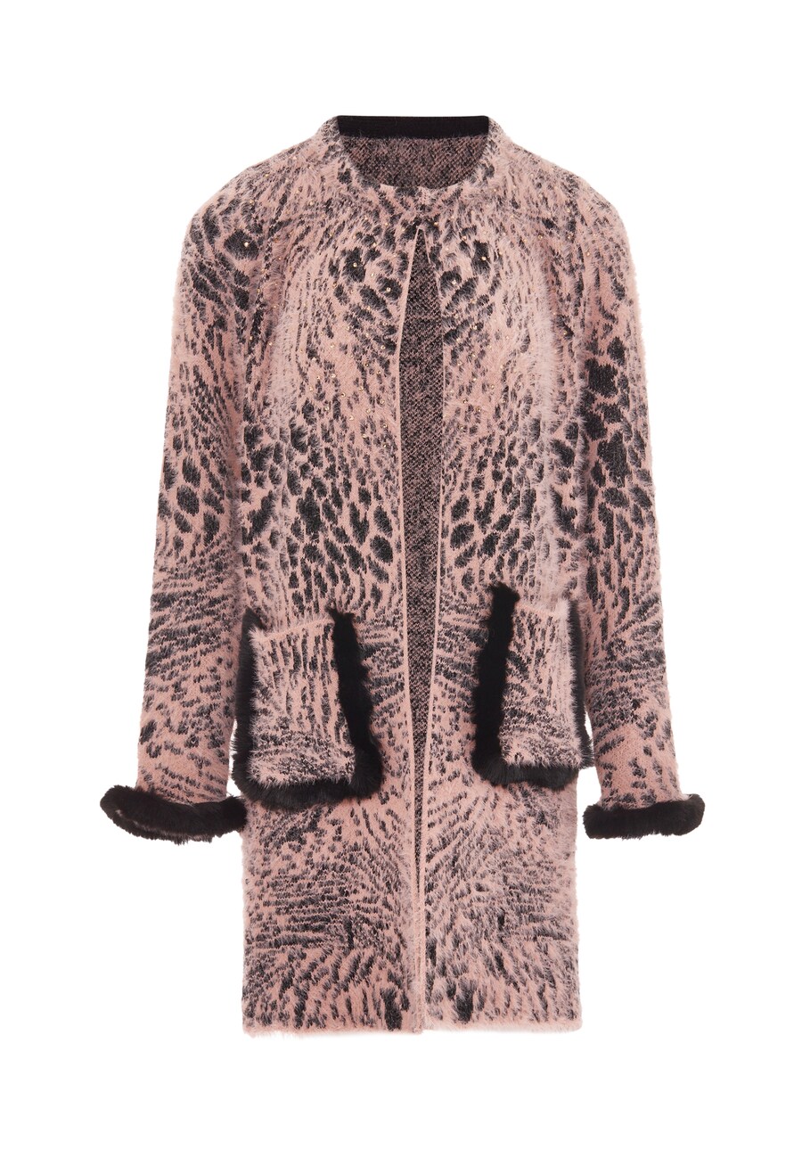 Вязаный кардиган faina Knit Cardigan, темно-розовый 
Вязаный кардиган faina Knit Cardigan, темно-розовый