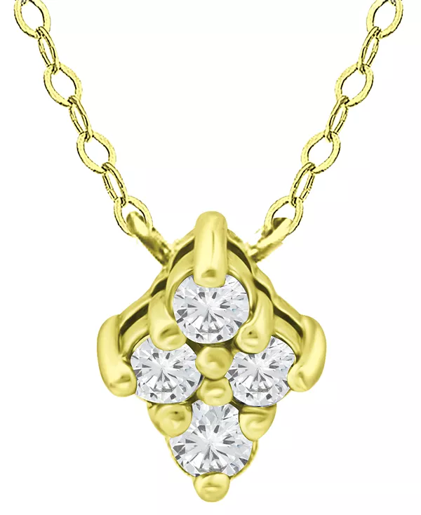 Ожерелье с подвеской из кубического циркония, 16 дюймов + 2 дюйма, создано для Macy's. Giani Bernini, gold
Ожерелье с подвеской из кубического циркония, 16 дюймов + 2 дюйма, создано для Macy's. Giani Bernini, gold