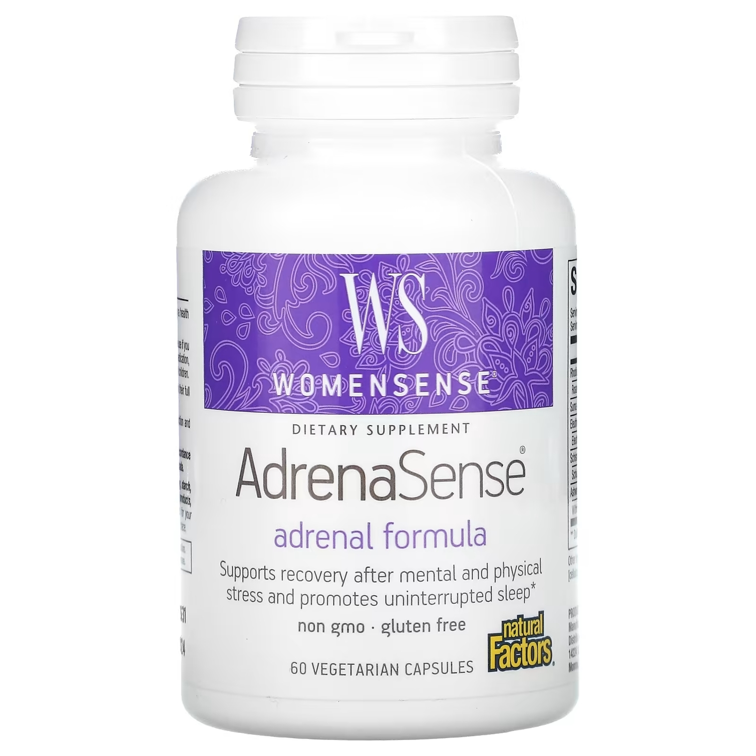 Natural Factors Womensense AdrenaSense, 60 вегетарианских капсул
Natural Factors Womensense AdrenaSense, 60 вегетарианских капсул