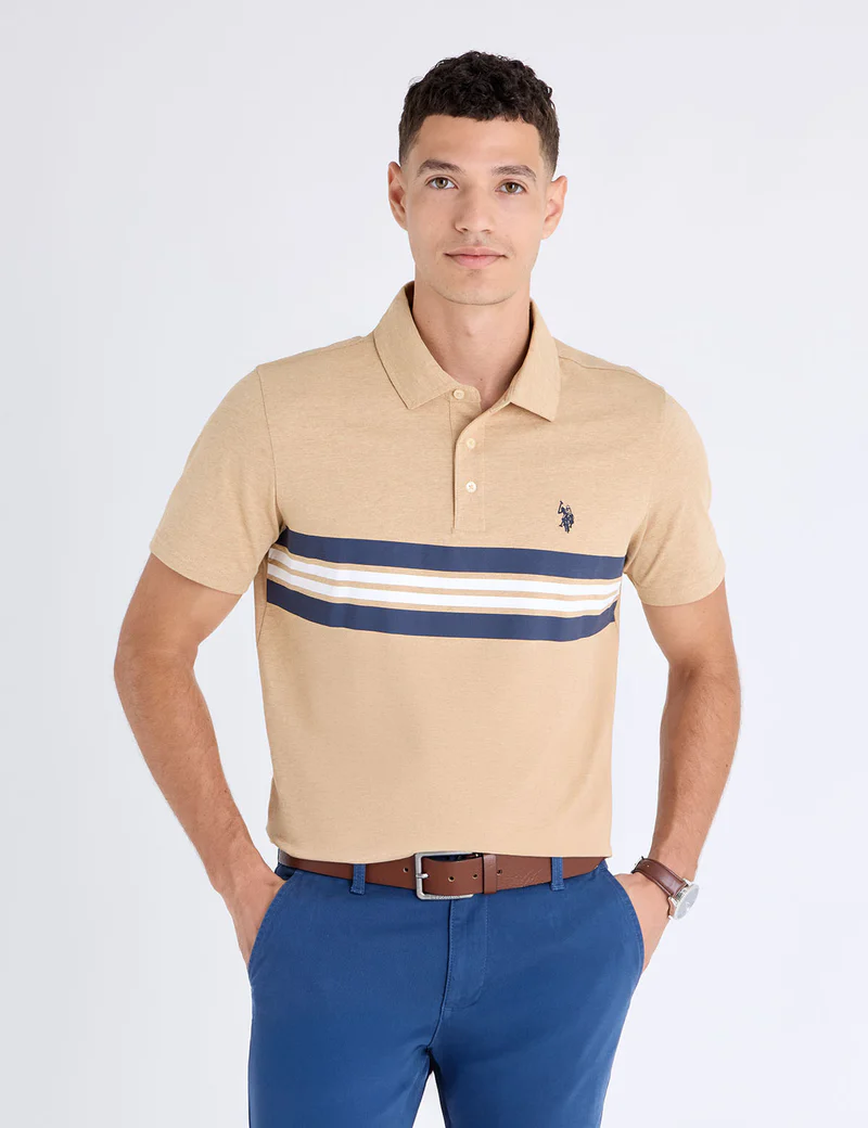 Футболка-поло U.S. Polo Assn Engineered Printed Stripe Jersey, хаки
Футболка-поло U.S. Polo Assn Engineered Printed Stripe Jersey, хаки