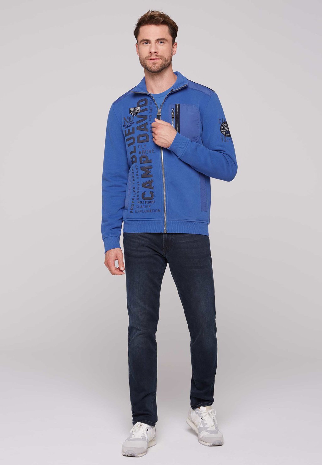 Толстовка на молнии Camp David, синий
Толстовка на молнии Camp David, синий