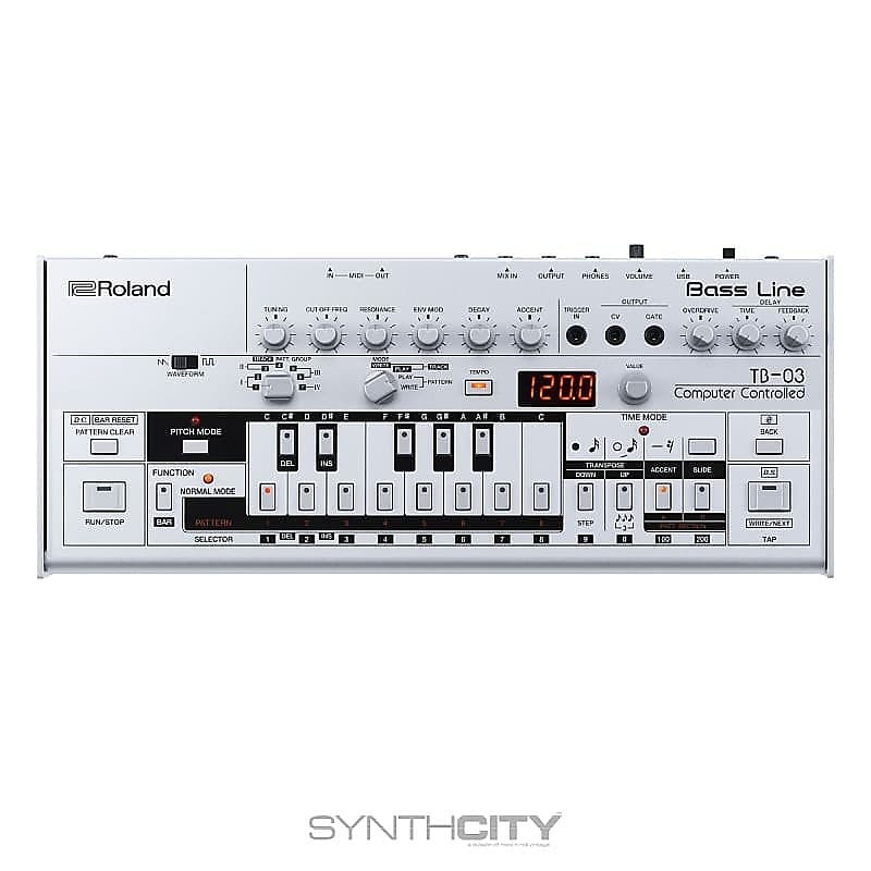 Басовая линия Roland TB-03
Басовая линия Roland TB-03