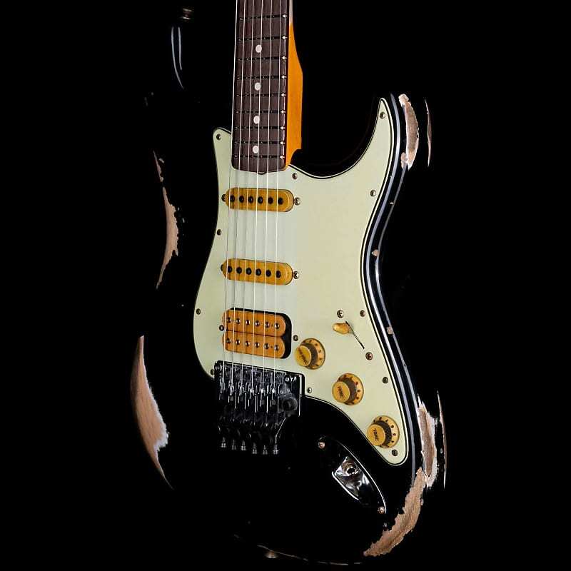 Fender Custom Shop Alley Cat Stratocaster Rosewood Board Heavy Relic HSS Floyd Rose Black
Fender Custom Shop Alley Cat Stratocaster Rosewood Board Heavy Relic HSS Floyd Rose Black