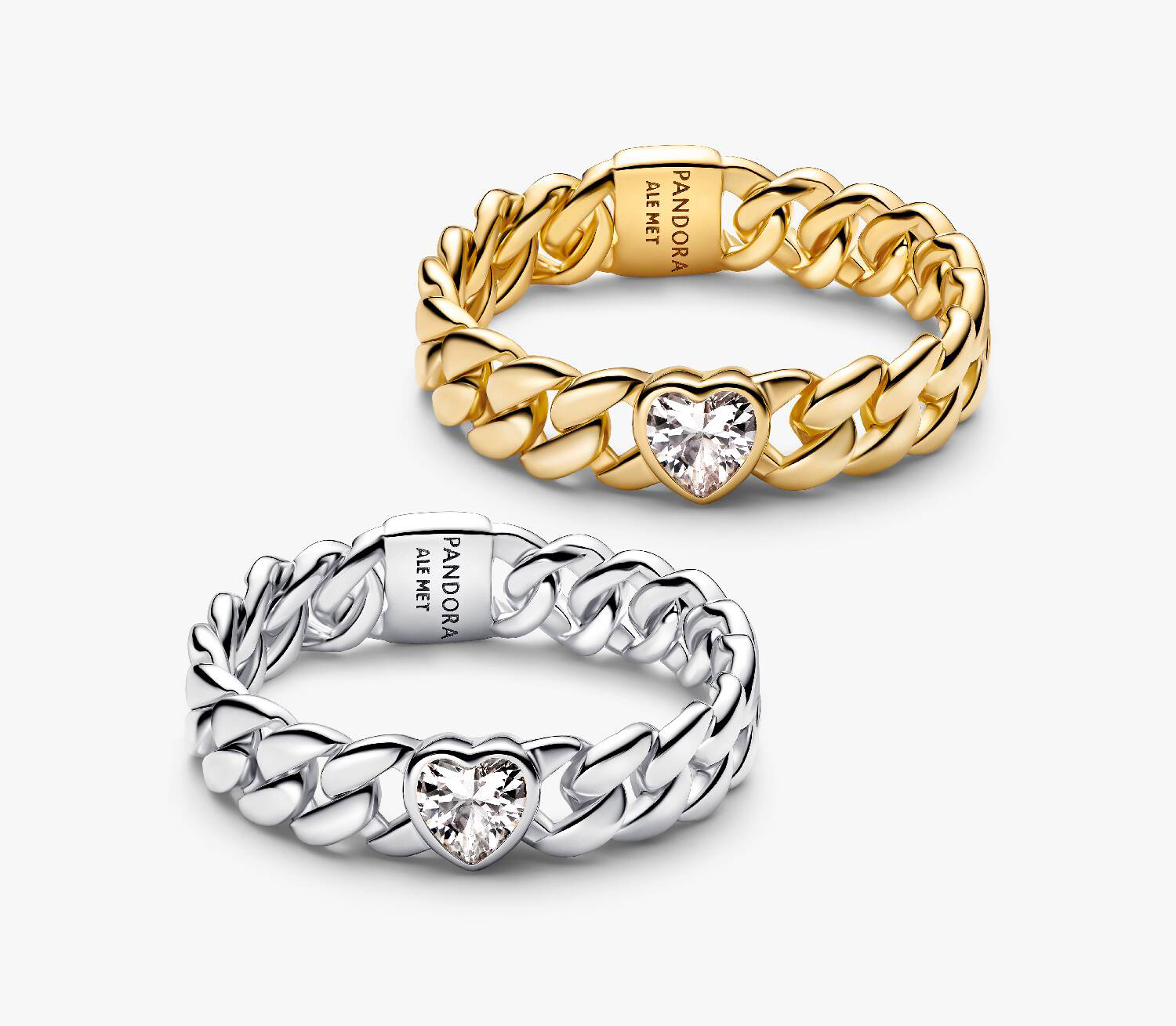 Подарочный набор колец Pandora Cuban Heart Friendship, 2 предмета, серебро/золото
Подарочный набор колец Pandora Cuban Heart Friendship, 2 предмета, серебро/золото