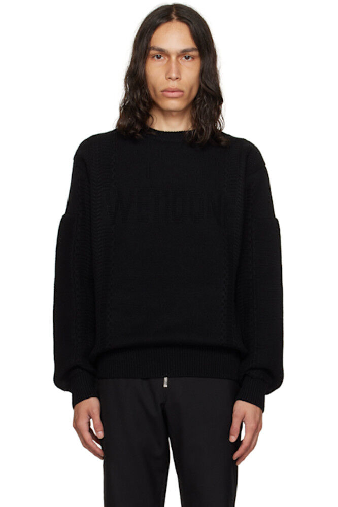 Черный свитер с квадратными нашивками We11done
Черный свитер с квадратными нашивками We11done