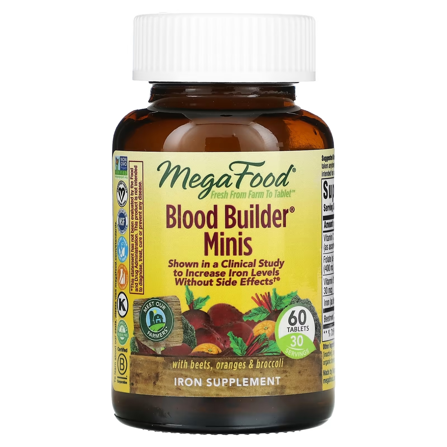 Добавка MegaFood Blood Builder, 60 таблеток
Добавка MegaFood Blood Builder, 60 таблеток