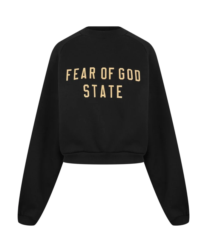 Укороченная толстовка из флиса с логотипом, черная. Fear Of God, черный
Укороченная толстовка из флиса с логотипом, черная. Fear Of God, черный