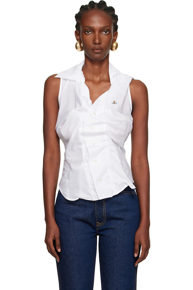 Короткий рукав пьяная рубашка Vivienne Westwood, белый
Короткий рукав пьяная рубашка Vivienne Westwood, белый