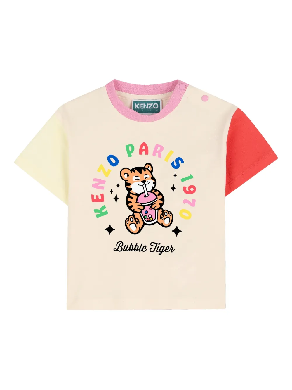 Футболка в стиле колор-блок с принтом "bubble tiger" Kenzo Kids, нейтральный
Футболка в стиле колор-блок с принтом "bubble tiger" Kenzo Kids, нейтральный