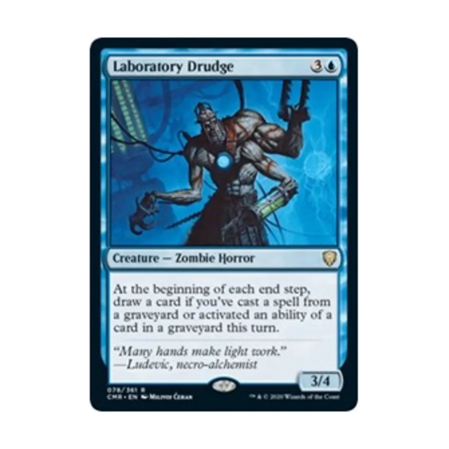 CCG Лабораторный рабочий (клавиша R), MTG - Commander Legends 
CCG Лабораторный рабочий (клавиша R), MTG - Commander Legends